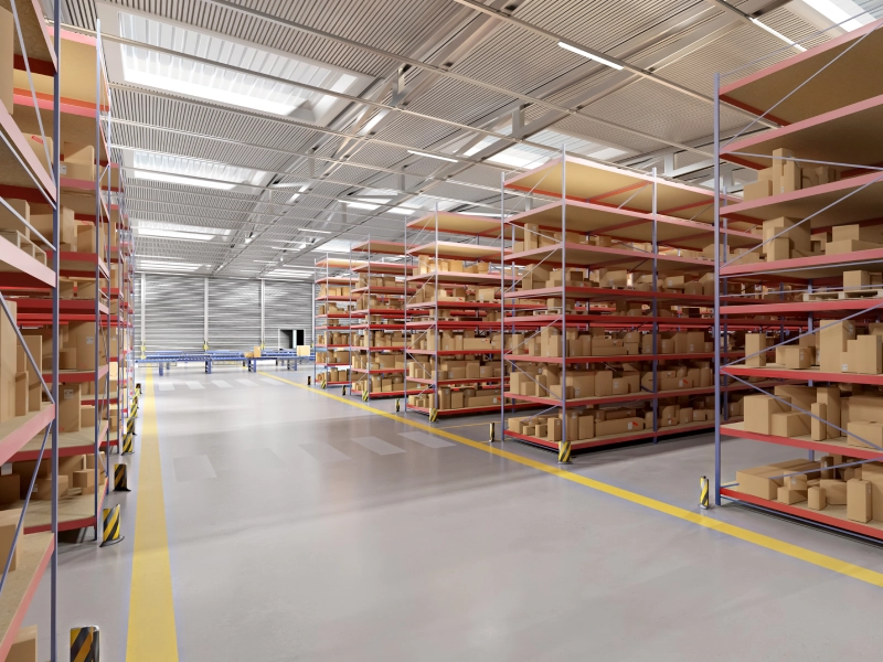 Depo Güvenliğini Artırmak İçin Yürüme Yolları Boyama